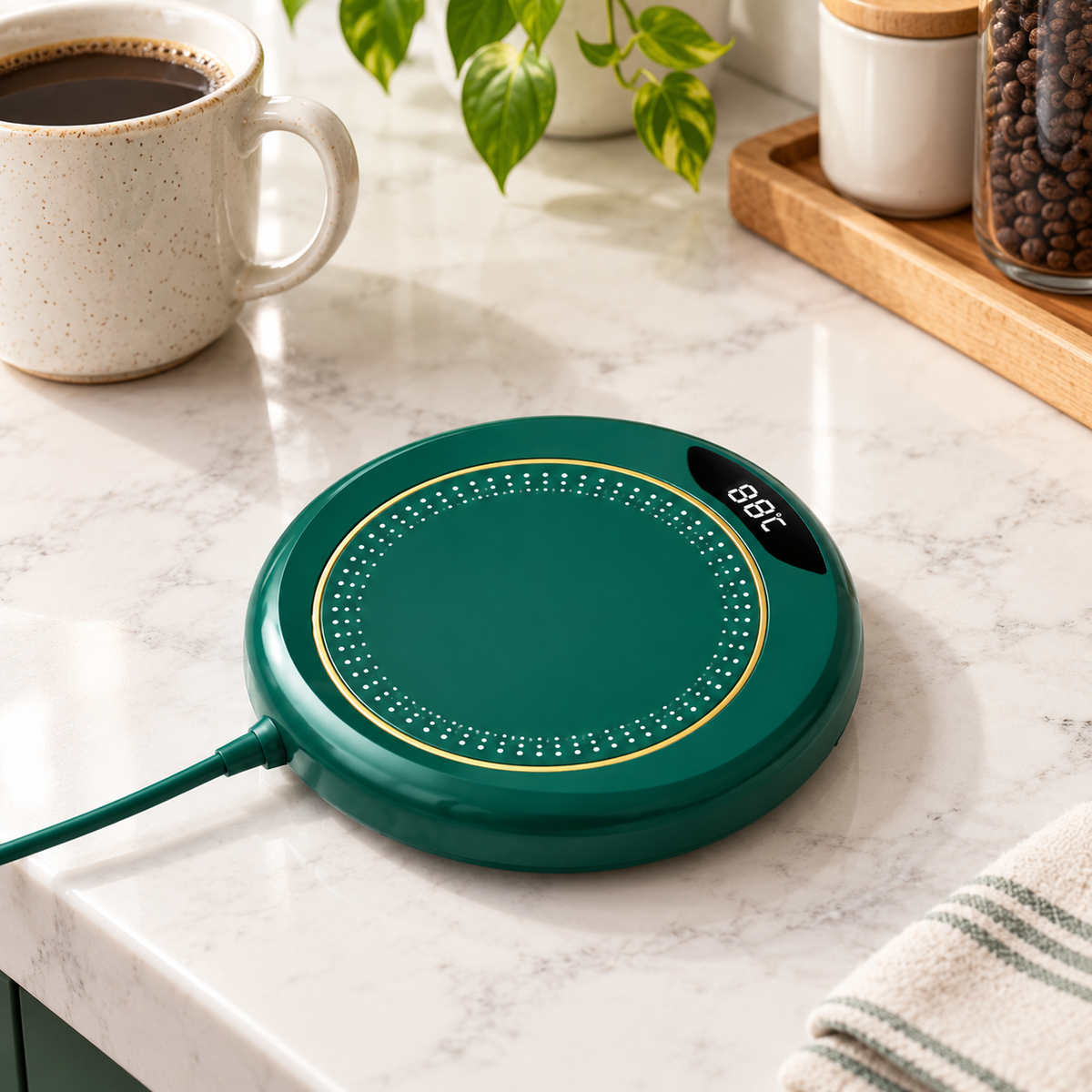 Green Mug Warmer